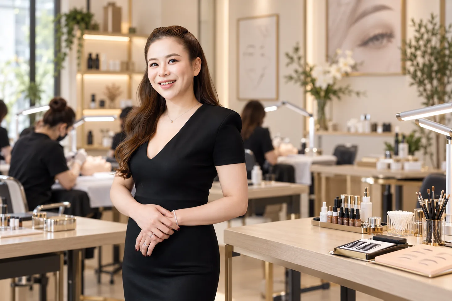 Master Gift in an NK Beauty Academy class