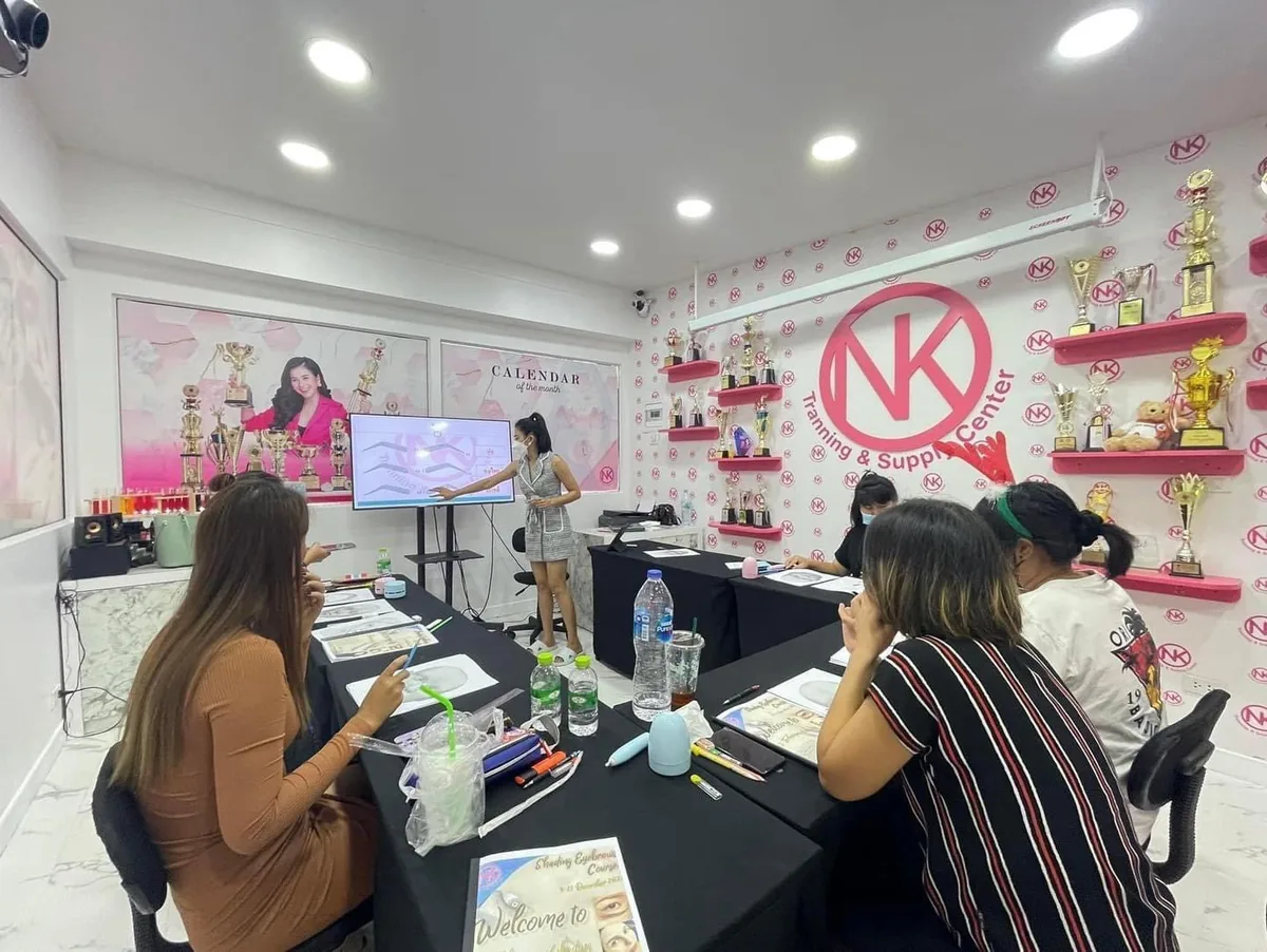A brow theory class in the NK Training & Supply Center
