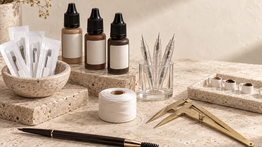 Brow permanent makeup supplies