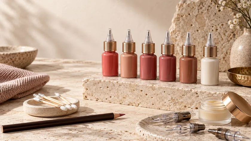 Permanent lip makeup supplies