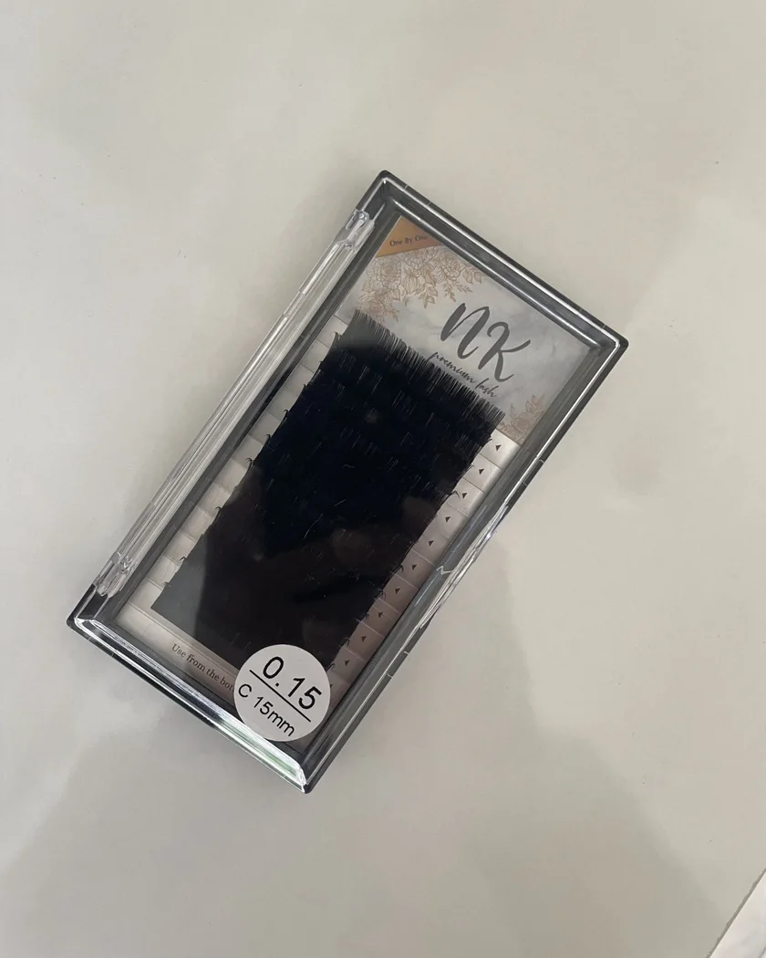NK Premium Lash tray, 0.15 mm C curl, 15 mm