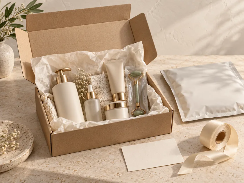 A supply order packed and ready to ship