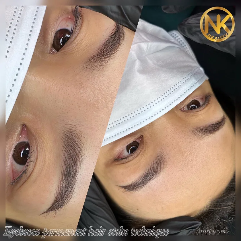 Hair stroke brows by NK Beauty